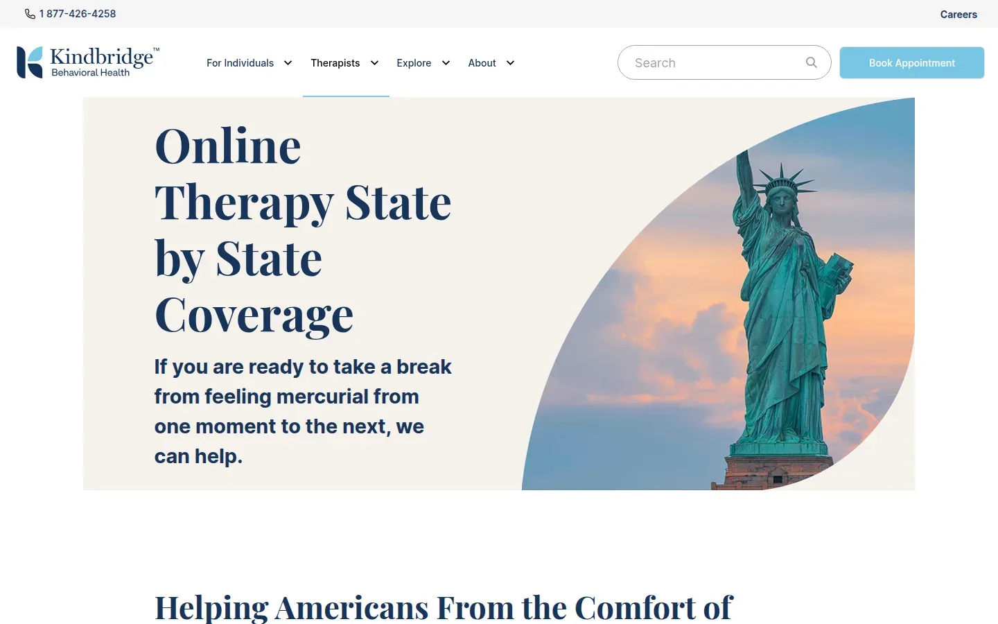 Seite „Online Therapy State by State Coverage“
