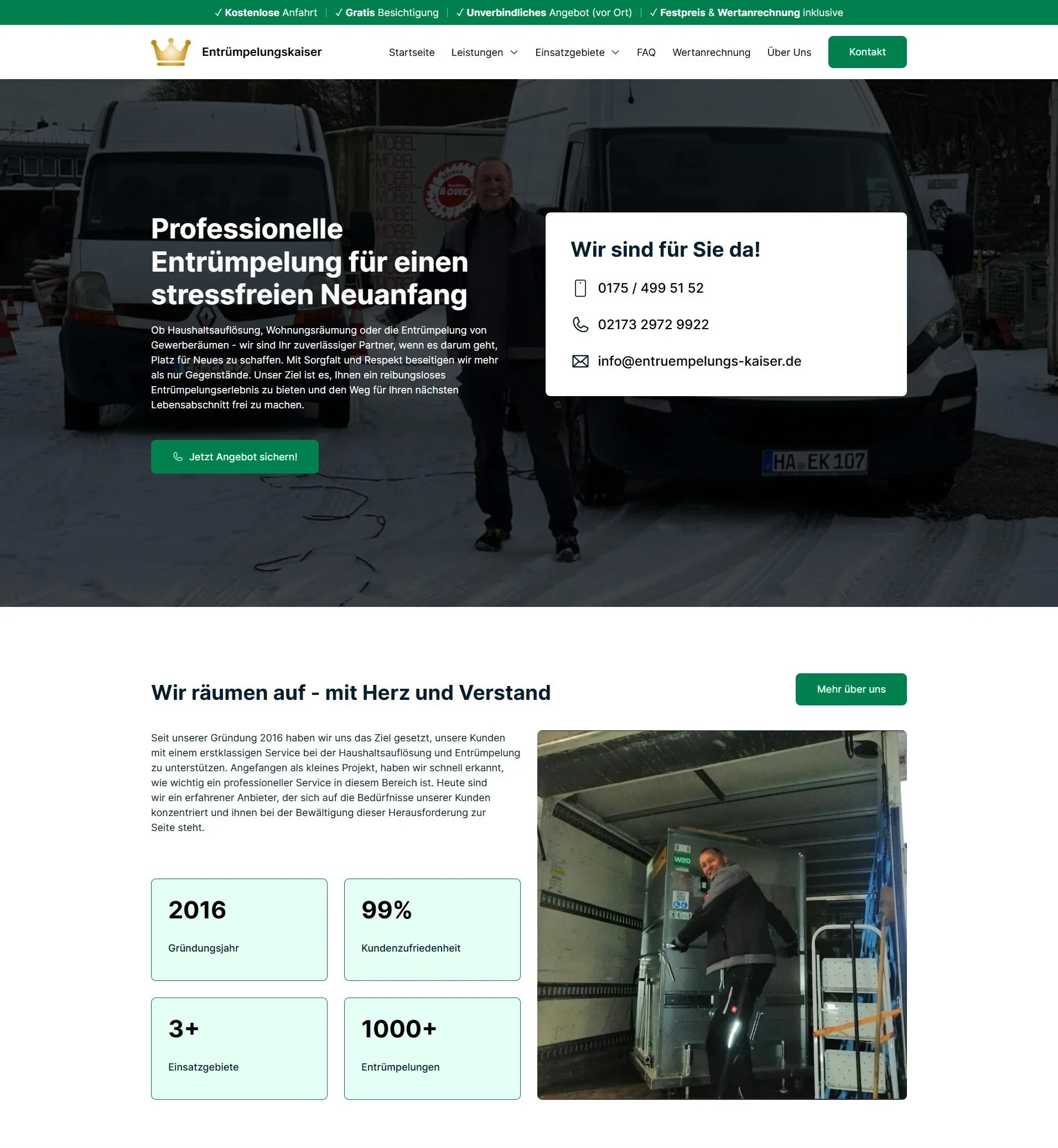 Projektansicht: Entrümpelungskaiser
