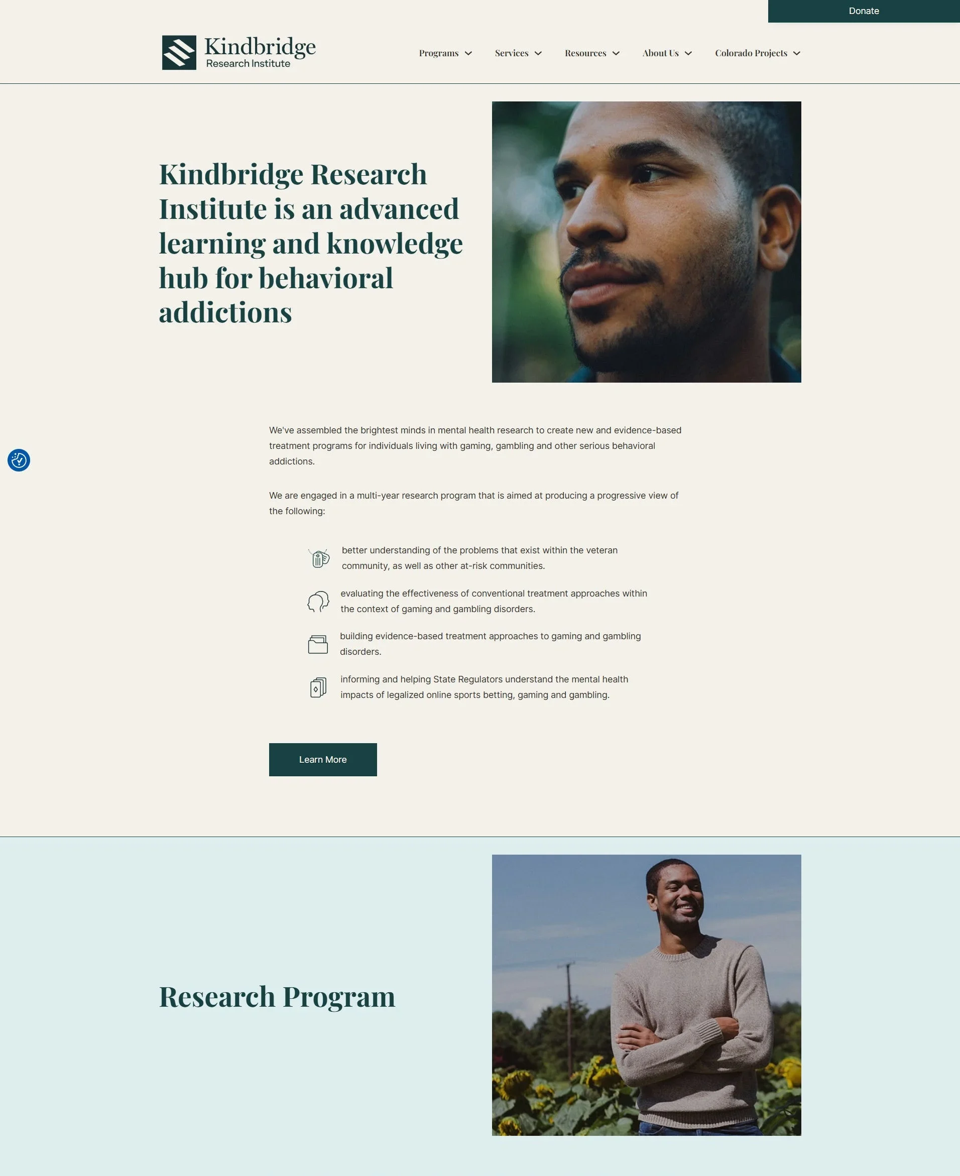 Projektansicht: Kindbridge Research