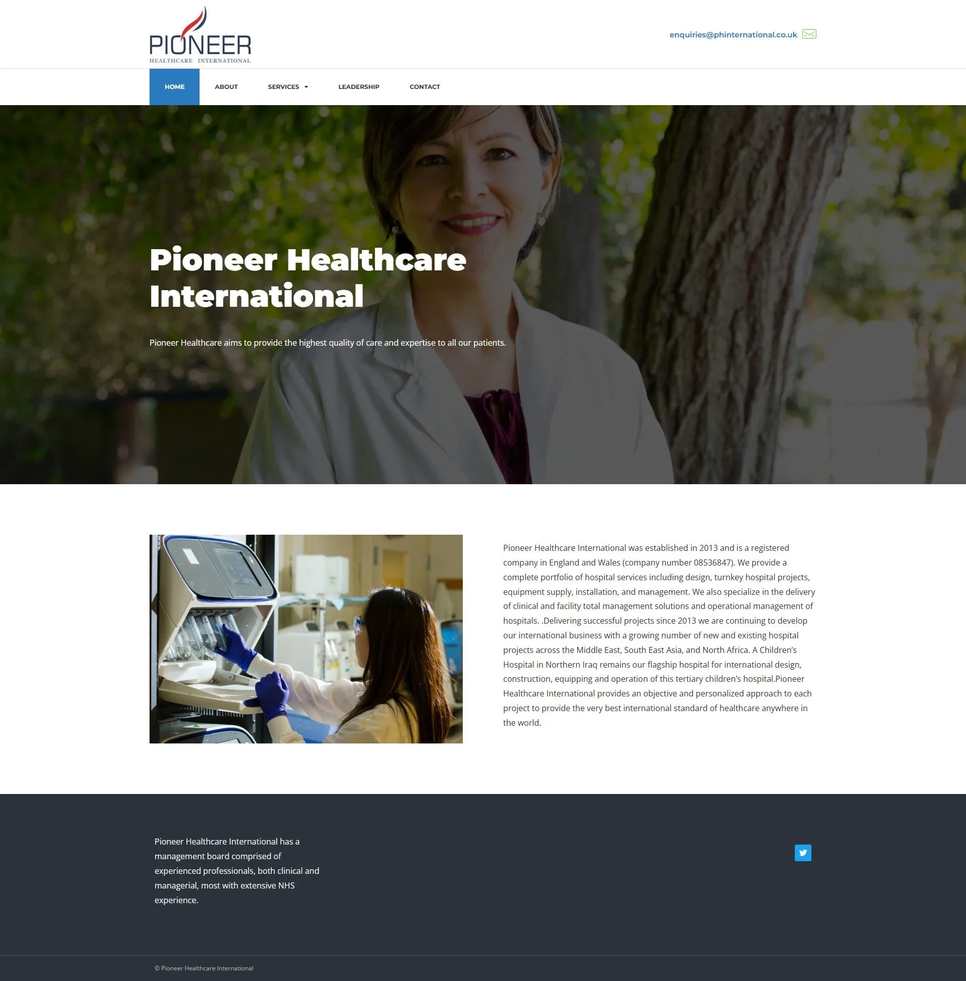 Screenshot: PH International